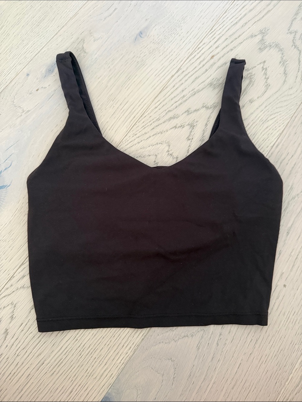 aerie Brown Seamless Sports Bra with V-Neck